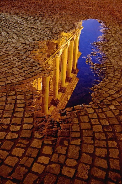 Reflected Columns, Rome, Italy