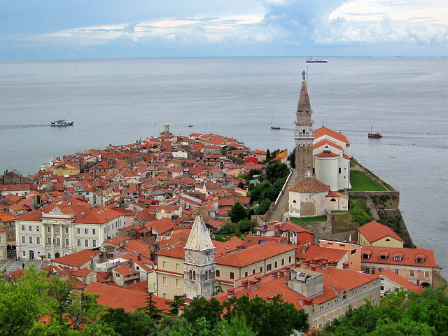 by PMcC in WashDC on Flickr.The city of Piran on the Adriatic Coast of Slovenia.