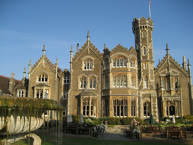 Oakley Court, a Victorian Gothic country house in Berkshire, England