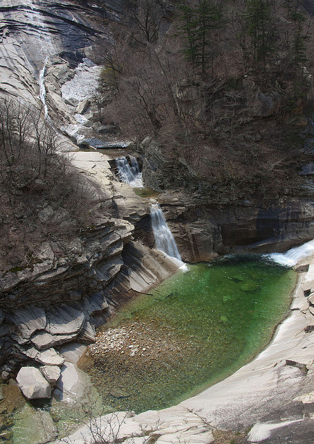 Waterfall in Kumgangsan Mountains, North Korea