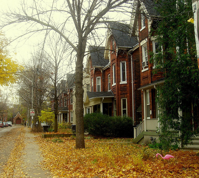 Victorian houses in Toronto, Canada