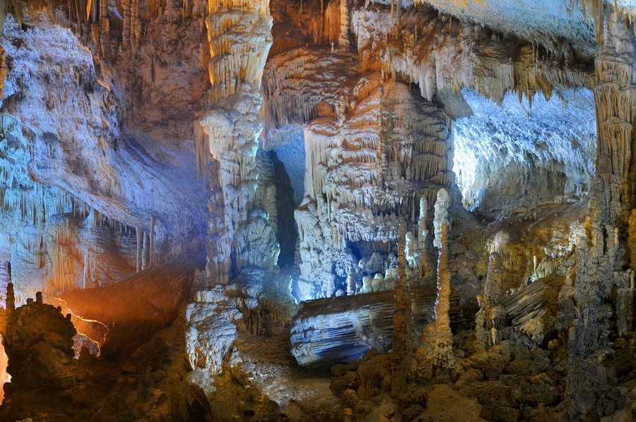 Considered to be one of the most beautiful caves in the world, Jeita Grotto, Lebanon.