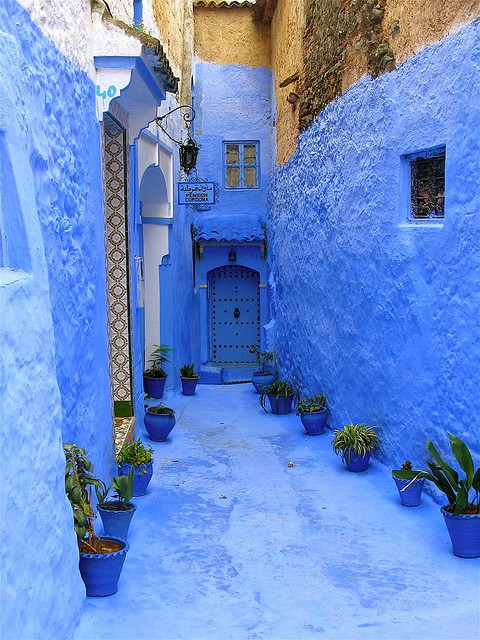 Blue streets of Chefchaouen, Morocco