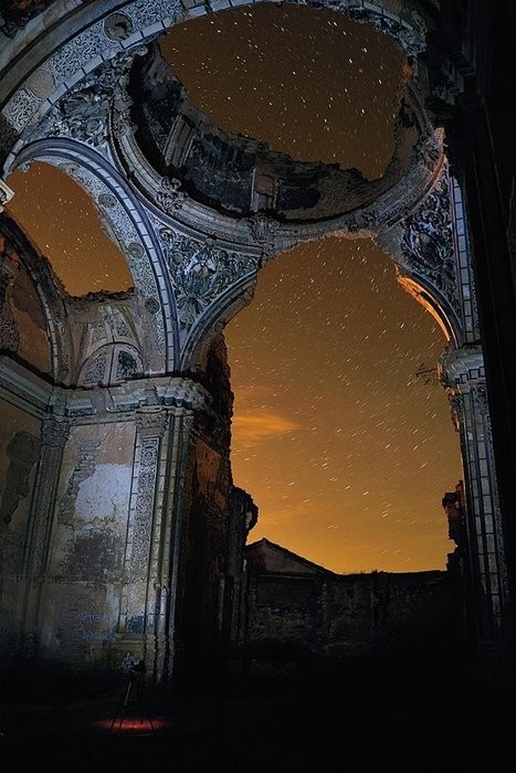 Starry Ruins, Belchite, Spain