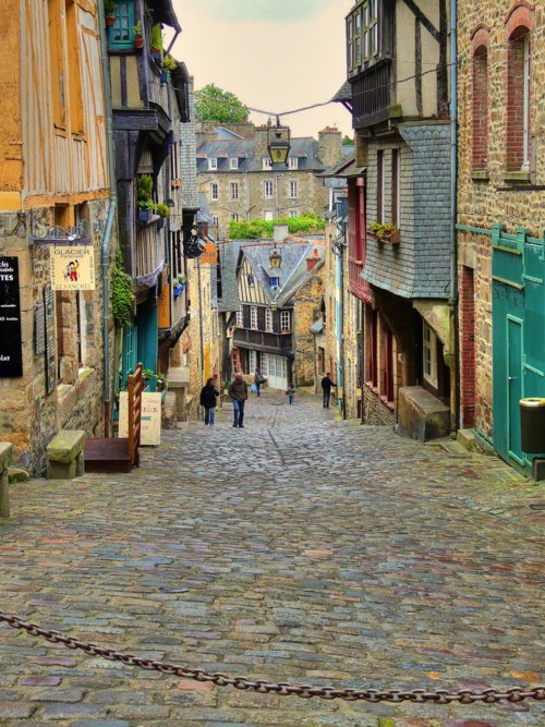 Medieval Village, Dinan, Brittany, France