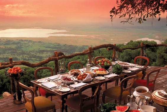 View from Ngorongoro Crater Lodge, Tanzania