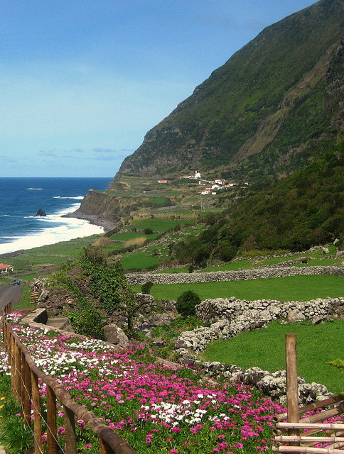 West coast of Flores Island, Azores, Portugal