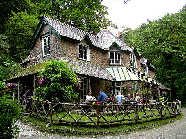 Watersmeet Tea House in Exmoor, England