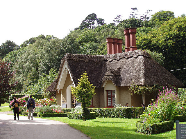 Thatched roof house in Killarney, Co. Kerry, Ireland