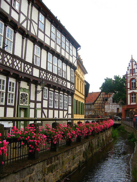 Half-timbered buildings in Quedlinburg, Saxony-Anhalt, Germany
