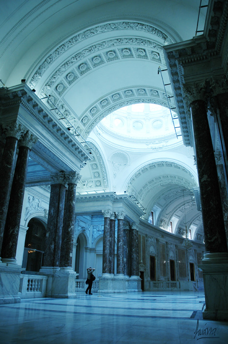 Blue Light, Hofburg Palace, Vienna, Austria