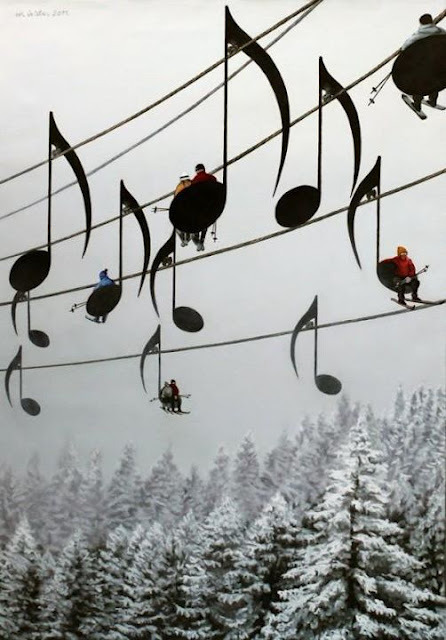Musical Ski Lift, France