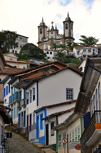 Ouro Preto, designated a World Heritage Site by Unesco because of its outstanding baroque architecture, Brazil