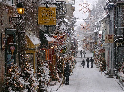 Snowy Day, Old Town, Quebec City, Canada