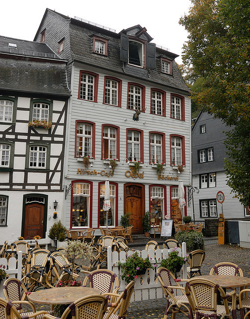 Hirsch Cafe in Monschau, Germany