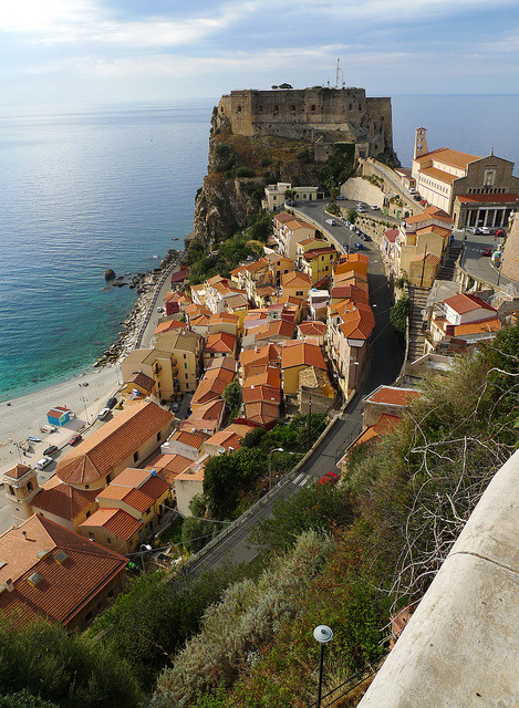 Picturesque town of Scilla in Calabria, Italy