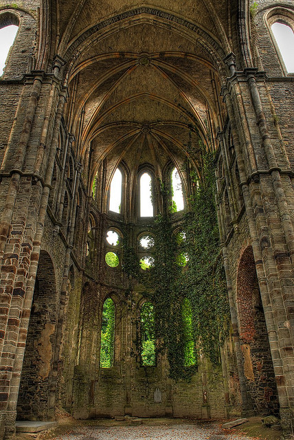 Ruins of Abbaye de Villers la Ville in Wallonia, Belgium