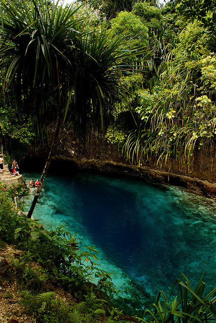 Hinatuan Enchanted River in Surigao del Sur / Philippines
