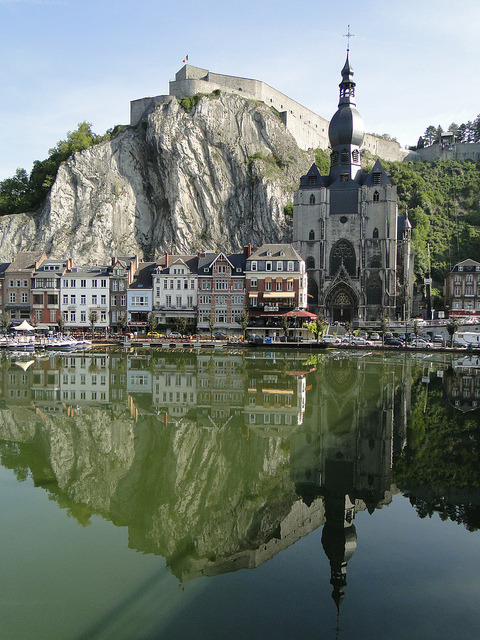 Meuse river reflections, Dinant / Belgium