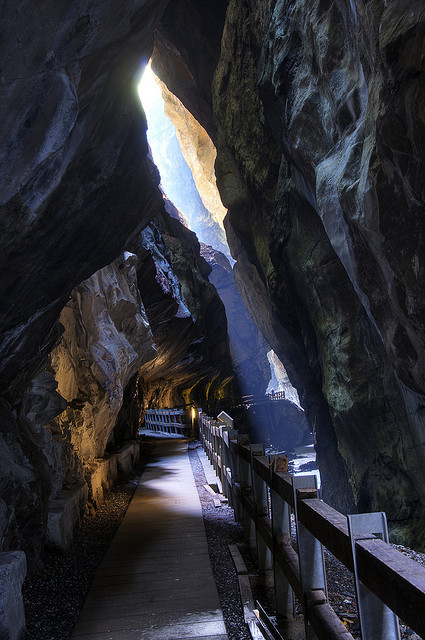 The path through Tamina Gorge / Switzerland