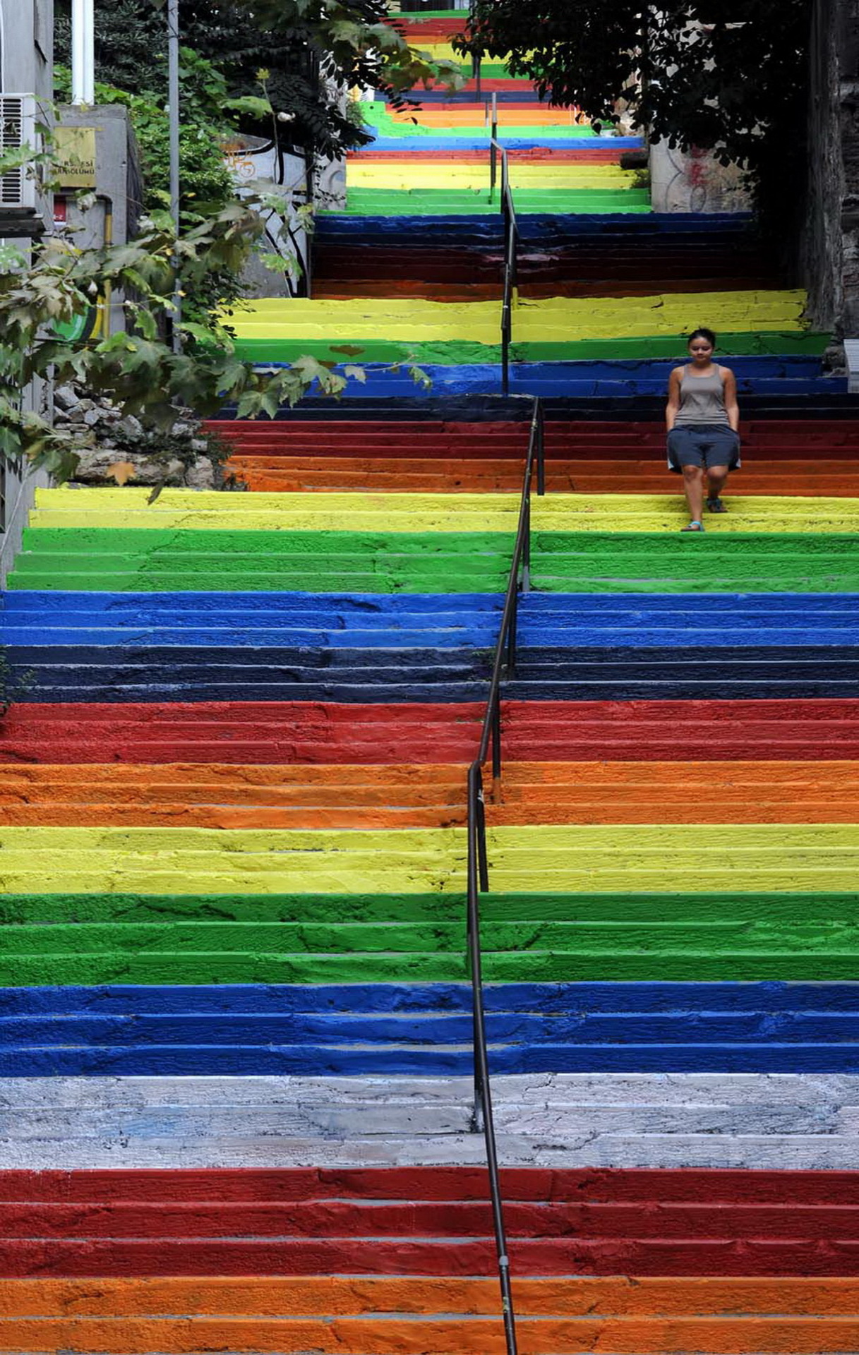 The rainbow steps, Istanbul / Turkey